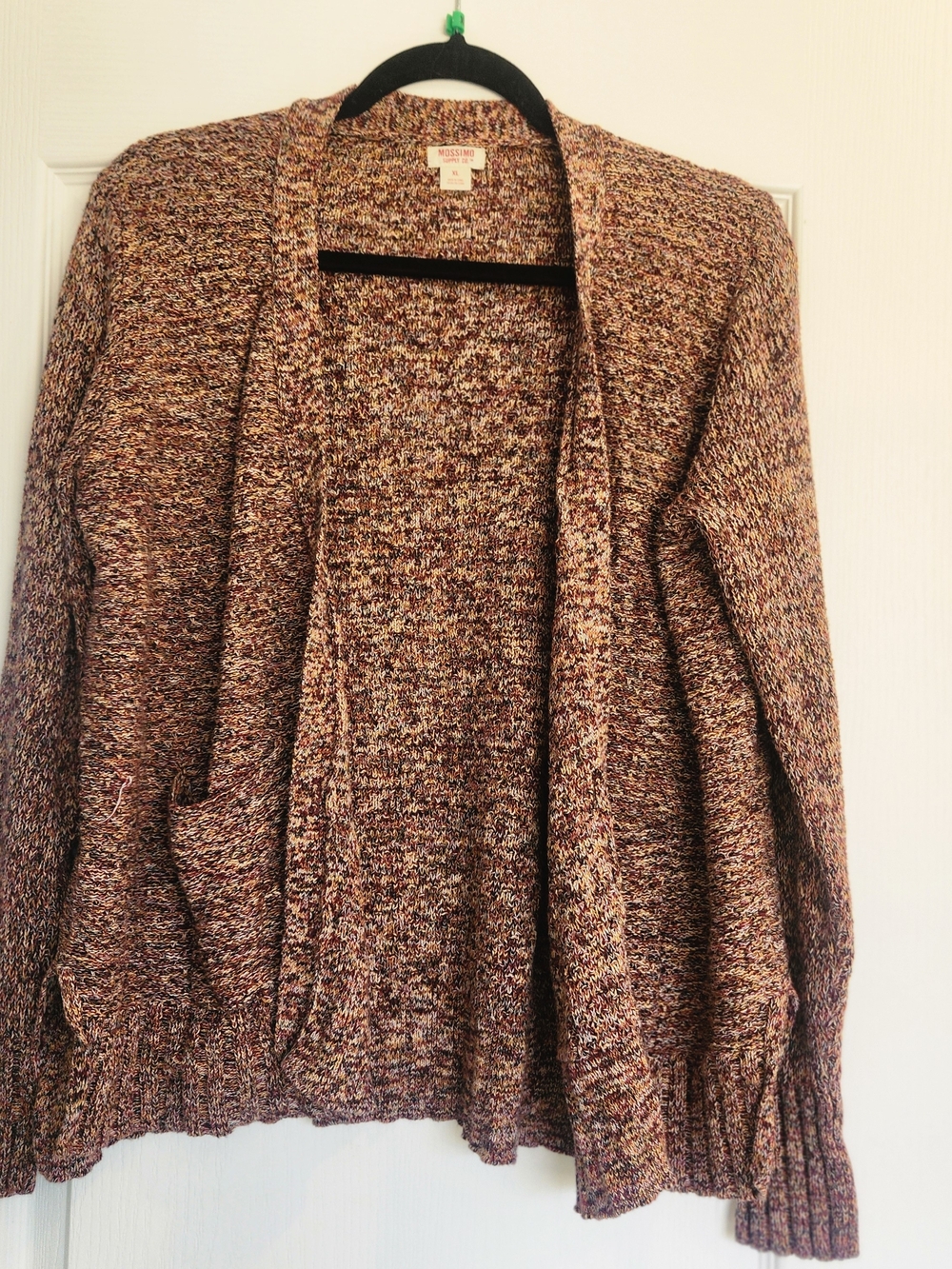 Mossimo Supply Co. Open-Front Multicolor Knit Cardigan XL Euc